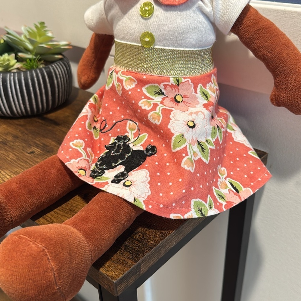 Matilda Jane Plush Stuffed Animal Toy Poly Bear With outfit Shirt 19 in Tall - Picture 5 of 16
